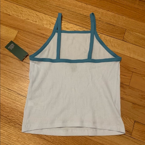 Light blue cropped tank top - Picture 2 of 2